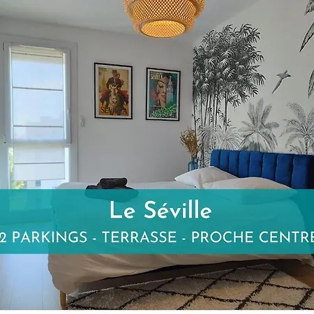 New- Le Seville - 2 Parkings - Terrasse - Proche Centre Apartmán